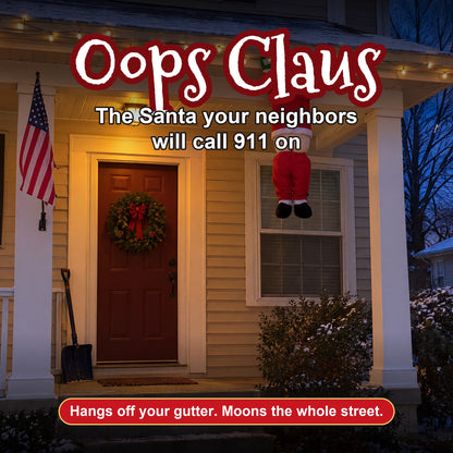 OopsClaus™ – The Hanging Santa With Falling Pants