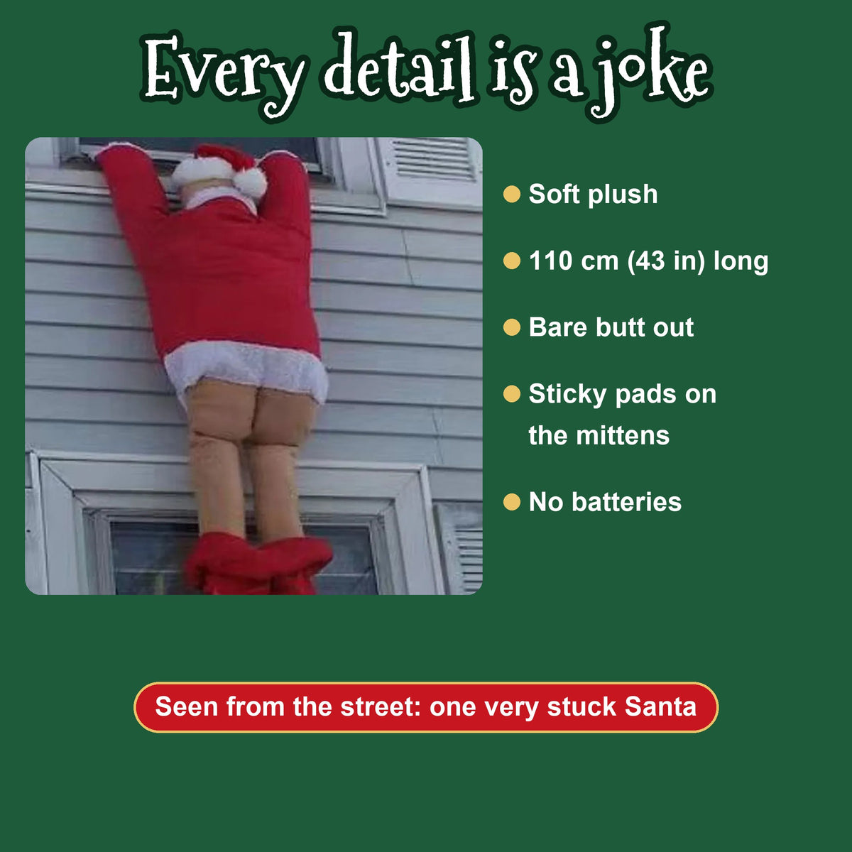 OopsClaus™ – The Hanging Santa With Falling Pants