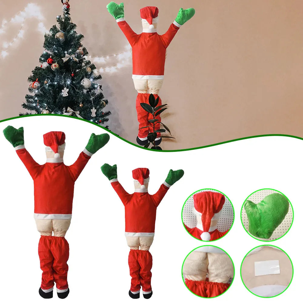 Outdoor Hanging Climbing Santa Claus Christmas Decoration