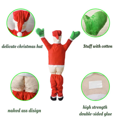 Outdoor Hanging Climbing Santa Claus Christmas Decoration