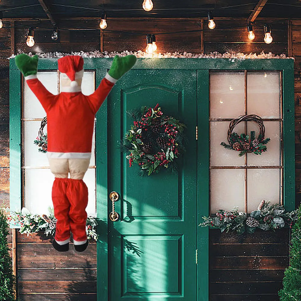 Outdoor Hanging Climbing Santa Claus Christmas Decoration