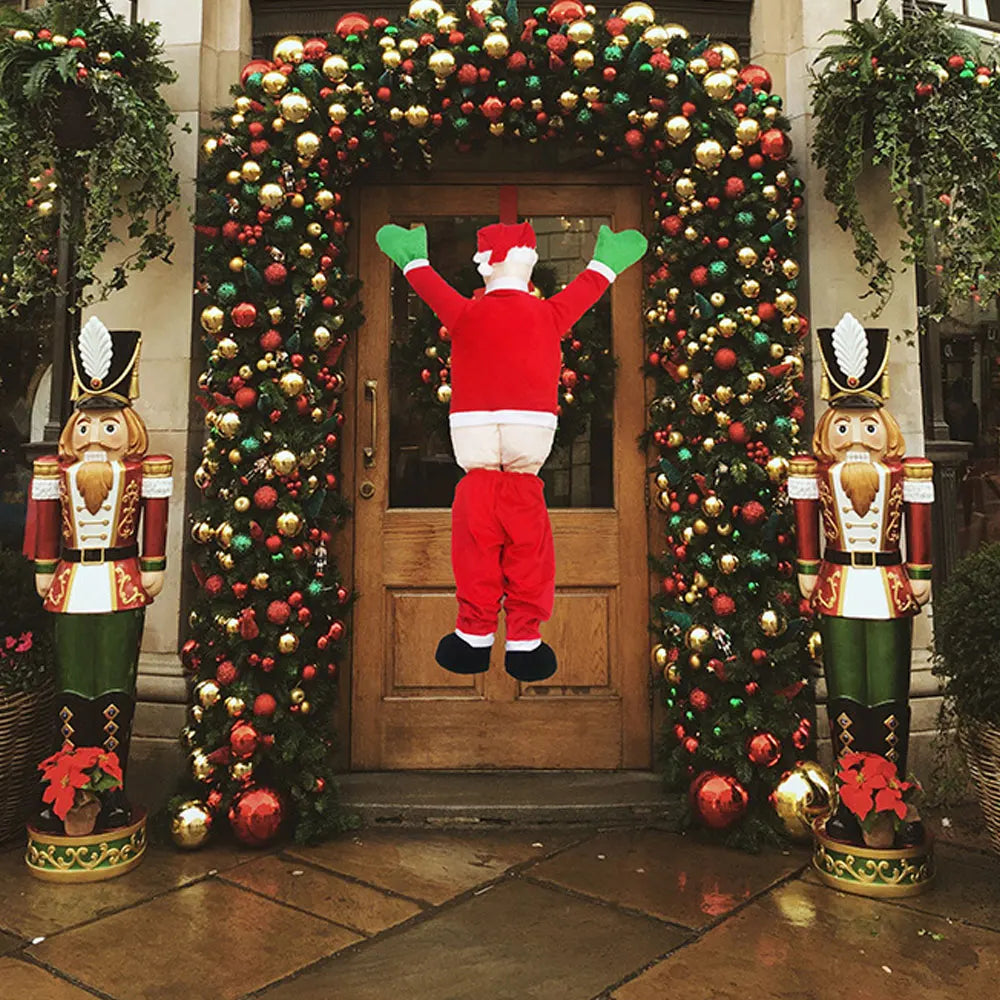 Outdoor Hanging Climbing Santa Claus Christmas Decoration